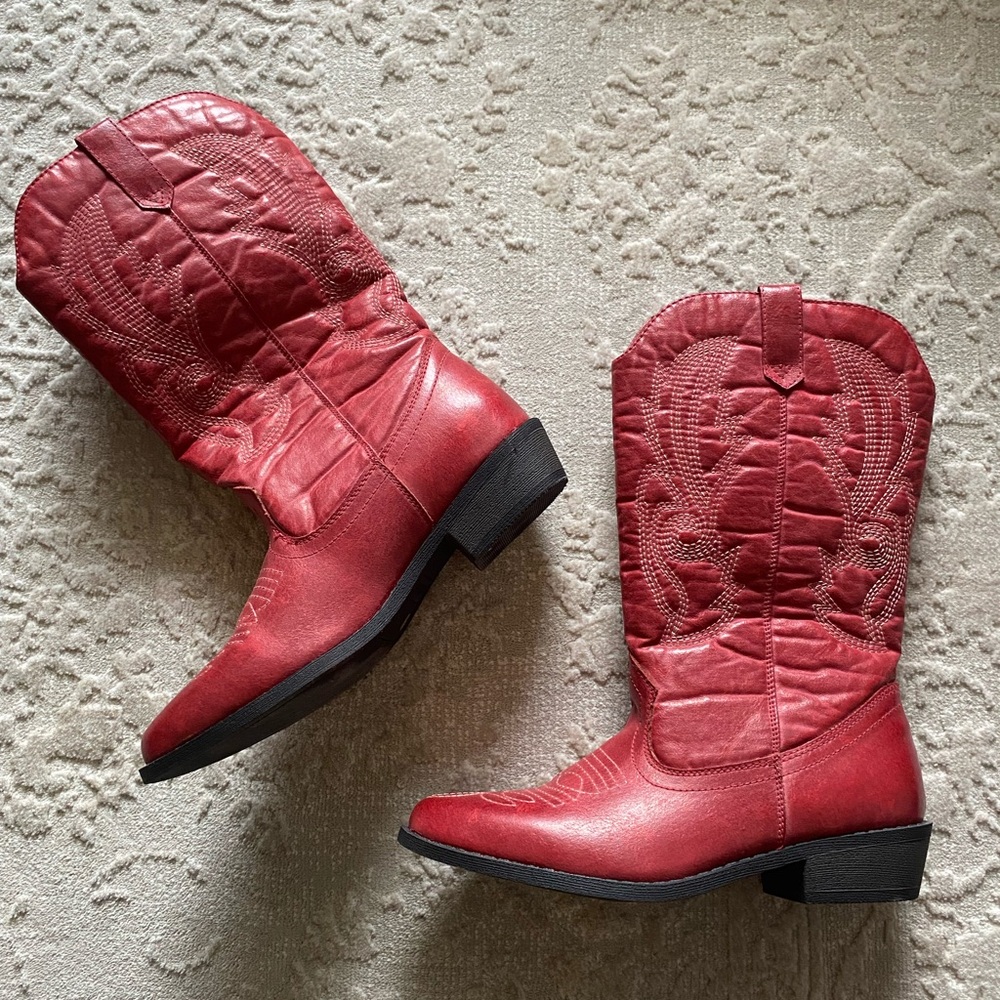 Red Cowboy Boots
